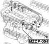 MAZDA 9954103801 Seal, ignition distributor